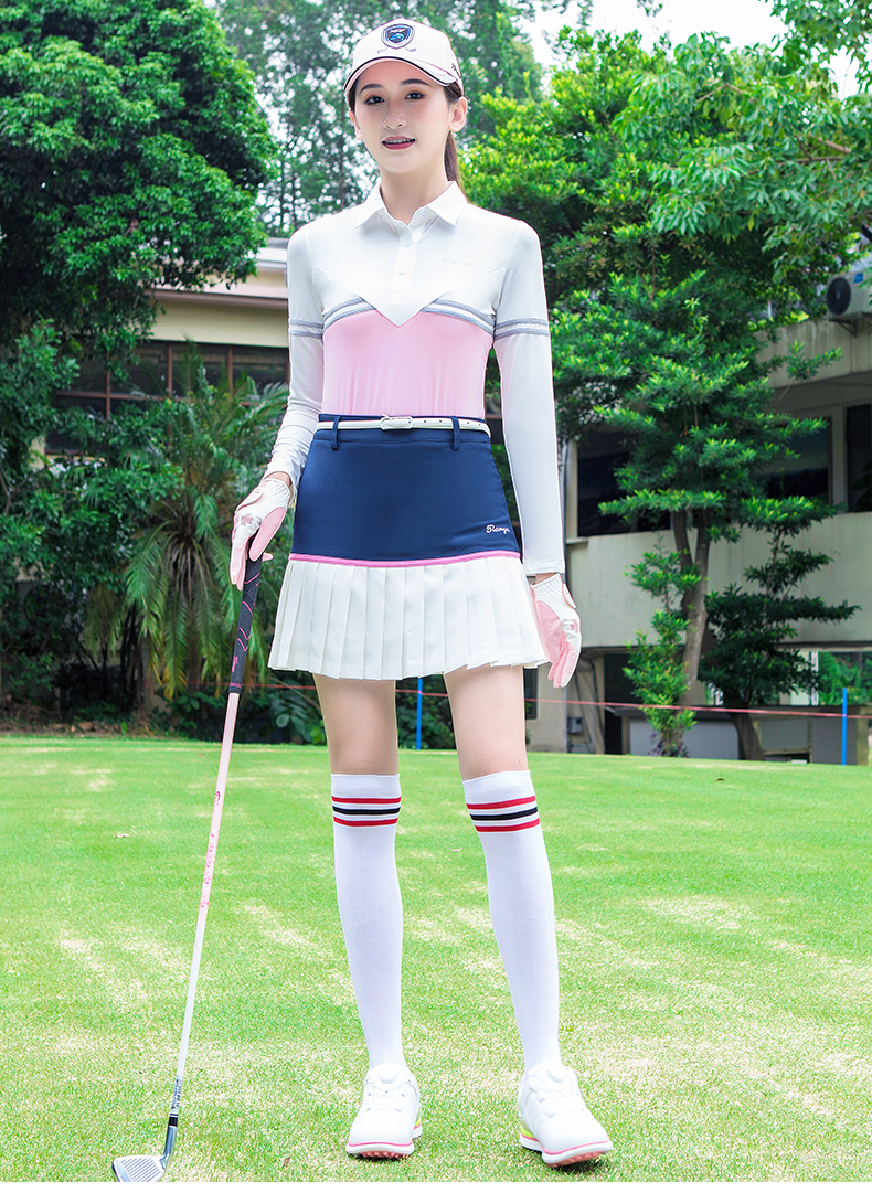 ゴルフ用品 ゴルフ用品 ツートンポロシャツ＆スカートセット
