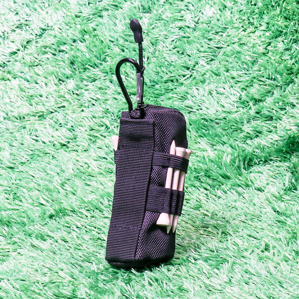 ゴルフ用品 ゴルフティー収納ポーチ 鍵付きフック式小物ケース