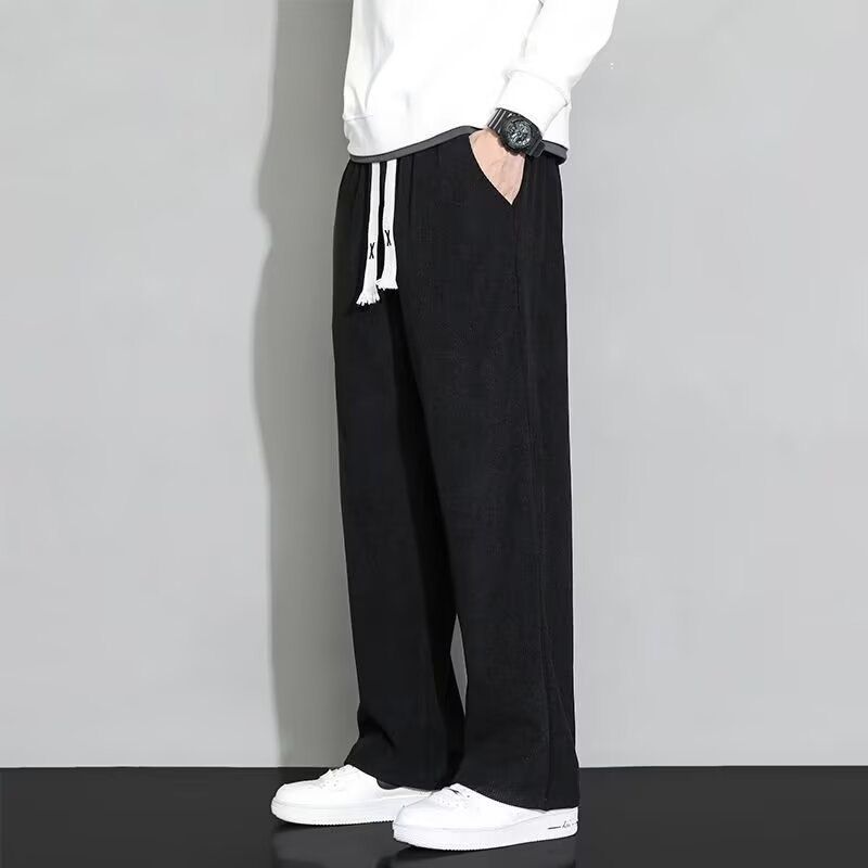 ゴルフパンツ コーデュロイ素材ワイドシルエットゴルフパンツ