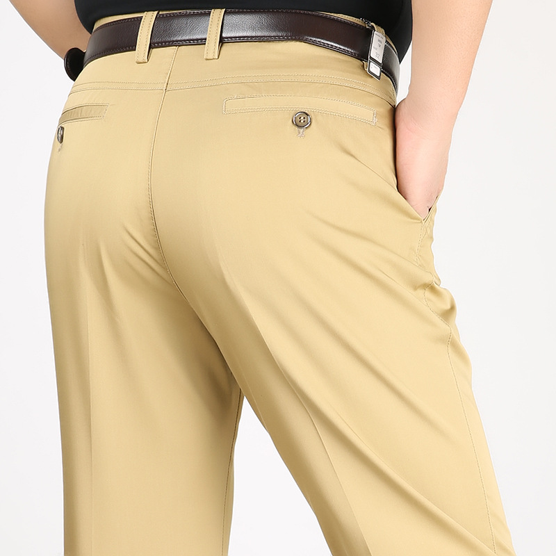 ゴルフパンツ 美脚設計センタープレス入りゴルフスラックス
