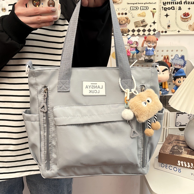 きれいめカジュアル レディース トートバッグ 大容量 ショルダーバッグ 斜め掛け 手提げ 通勤 通学 シンプル 無地