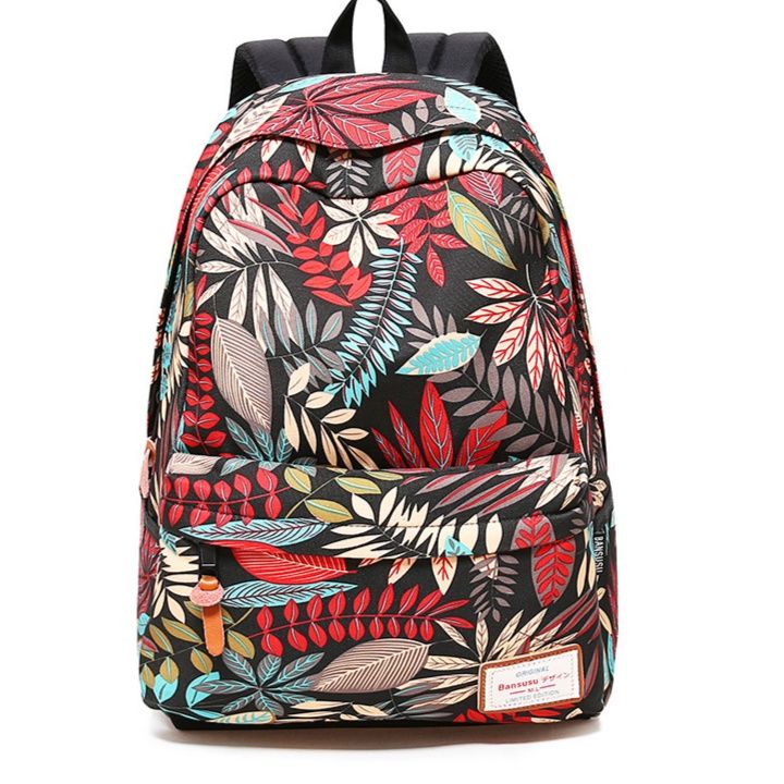 きれいめカジュアル きれいめカジュアル リーフパターン デイパック