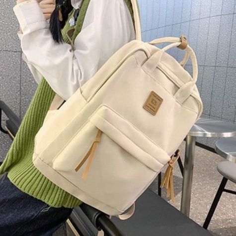 きれいめカジュアル 大容量レディースリュック 韓国風 おしゃれ シンプル 2way ナイロン 通学・通勤・普段使い デイパック