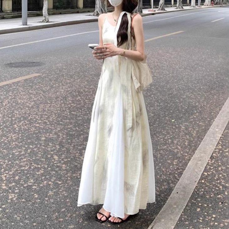 きれいめカジュアル 風に揺れる夏のマキシワンピース