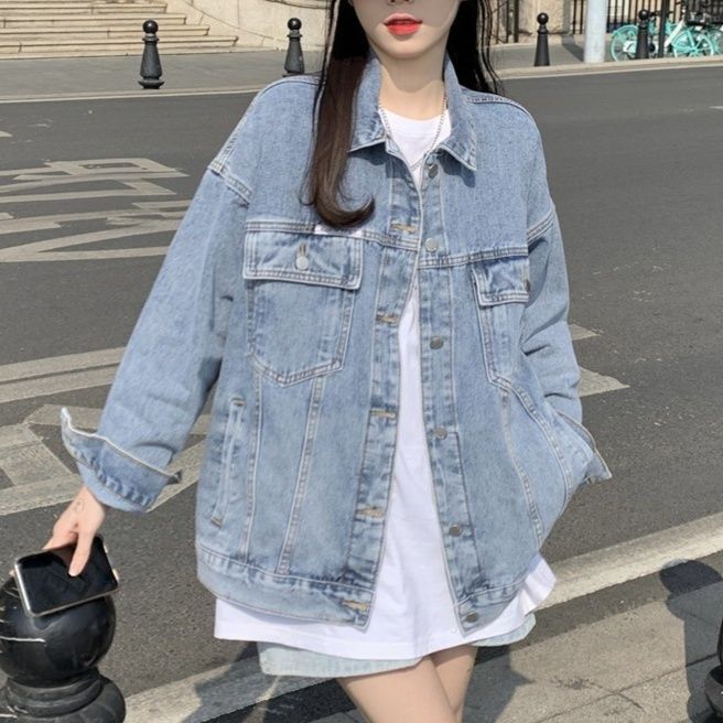 きれいめカジュアル ゆったりシルエットのデニムジャケット