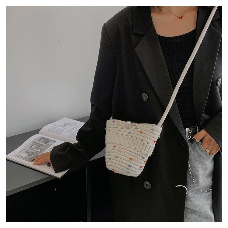 きれいめカジュアル 編み込みデザイン切替ショルダートートバッグ