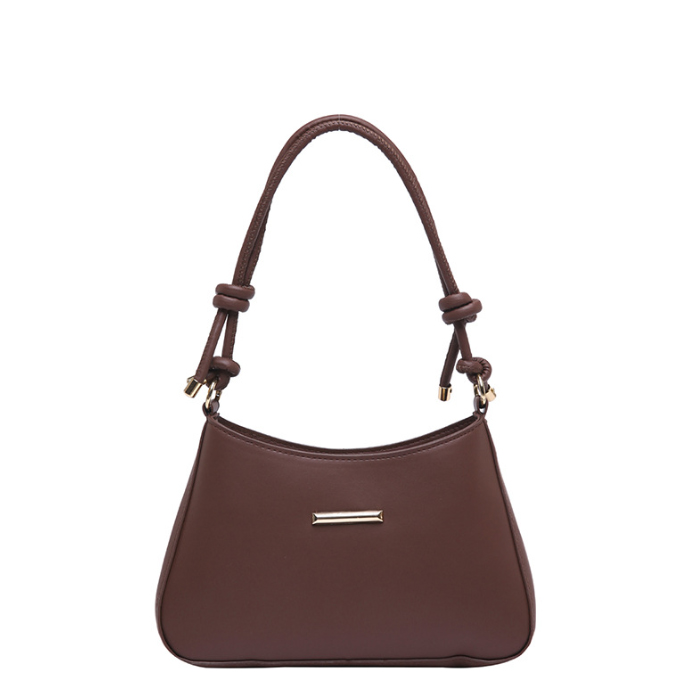 きれいめカジュアル 女性用合皮ショルダーバッグ脇下持ち小型ハンドバッグ