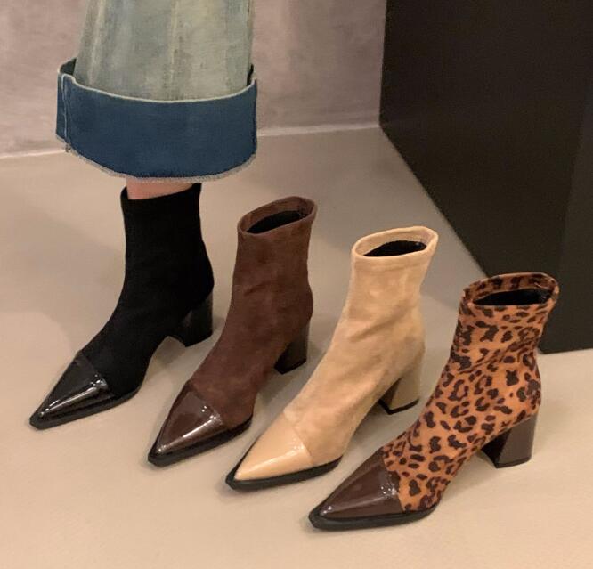 きれいめカジュアル 女性用裏起毛保温ショート靴四色展開サイズ豊富