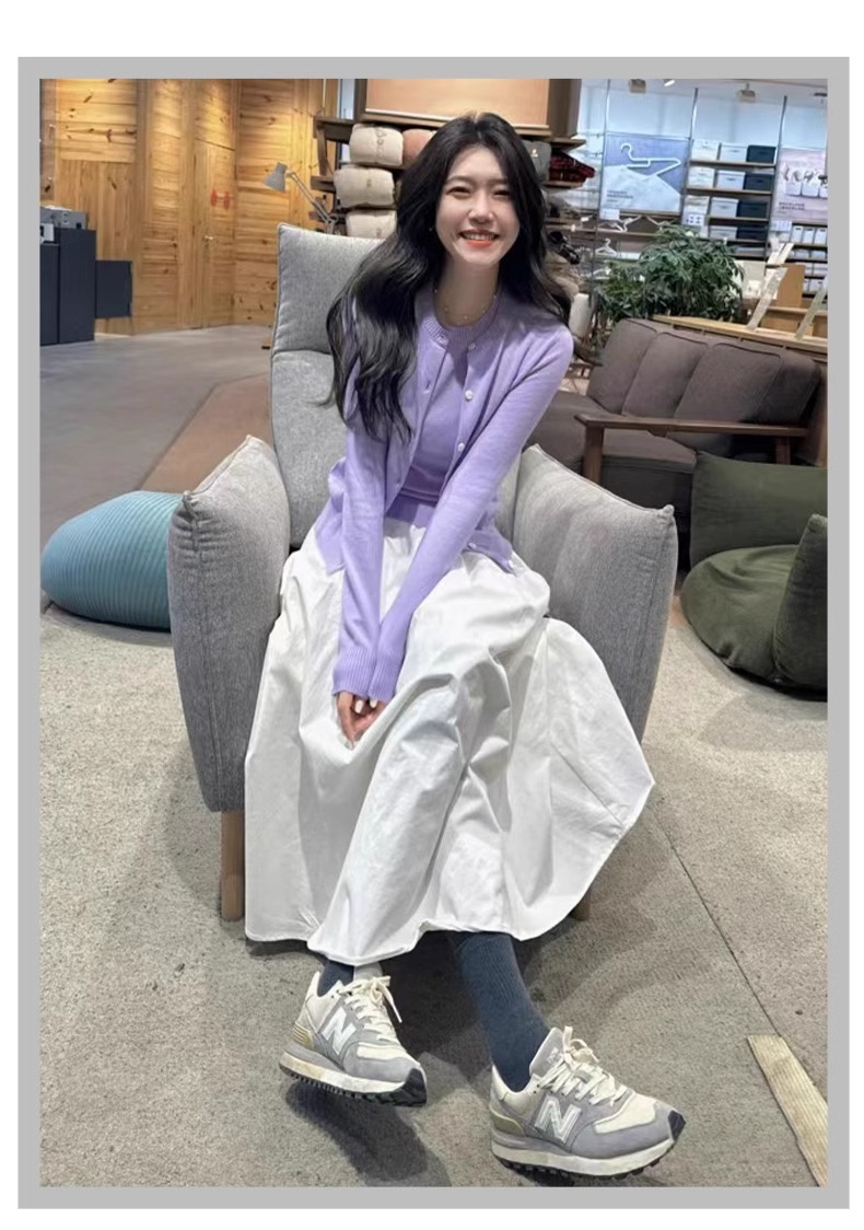 きれいめカジュアル ふんわり広がる優美なロングスカート