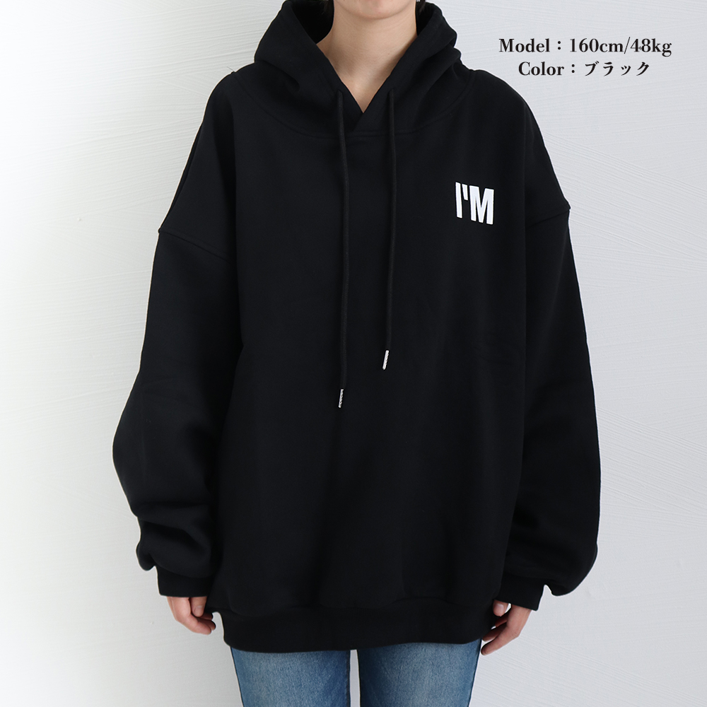 グレーファッション 文字ロゴパーカー レディース 裏起毛 韓国風