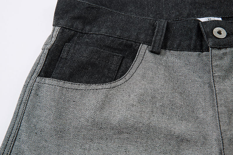 グレー パンツ グレー ワイドパンツ 刺繍柄 男女兼用 ストリート系 春秋 新作