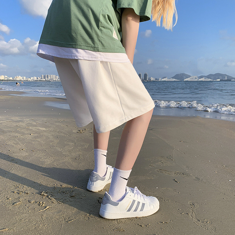 グレー パンツ メンズ グレー ショートパンツ ゆったり ワイド 夏物
