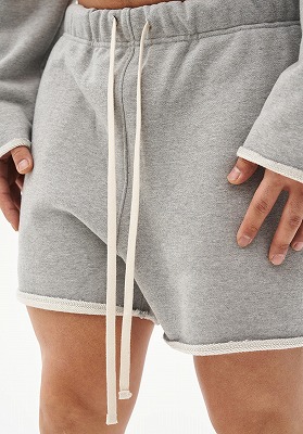 グレー パンツ グレー スウェット ショートパンツ 男女兼用 春夏