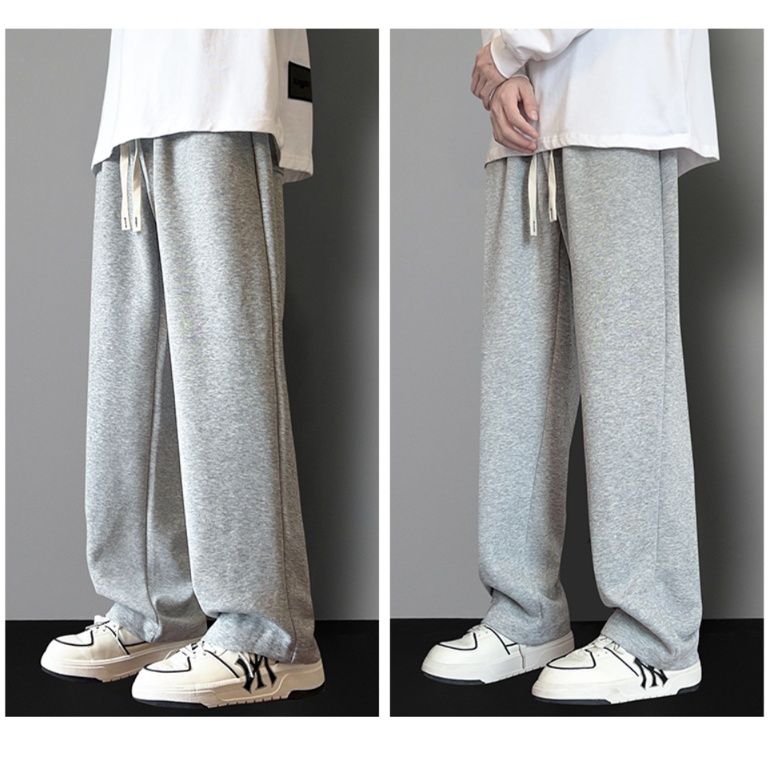 グレー パンツ リラックスドローストリングパンツ