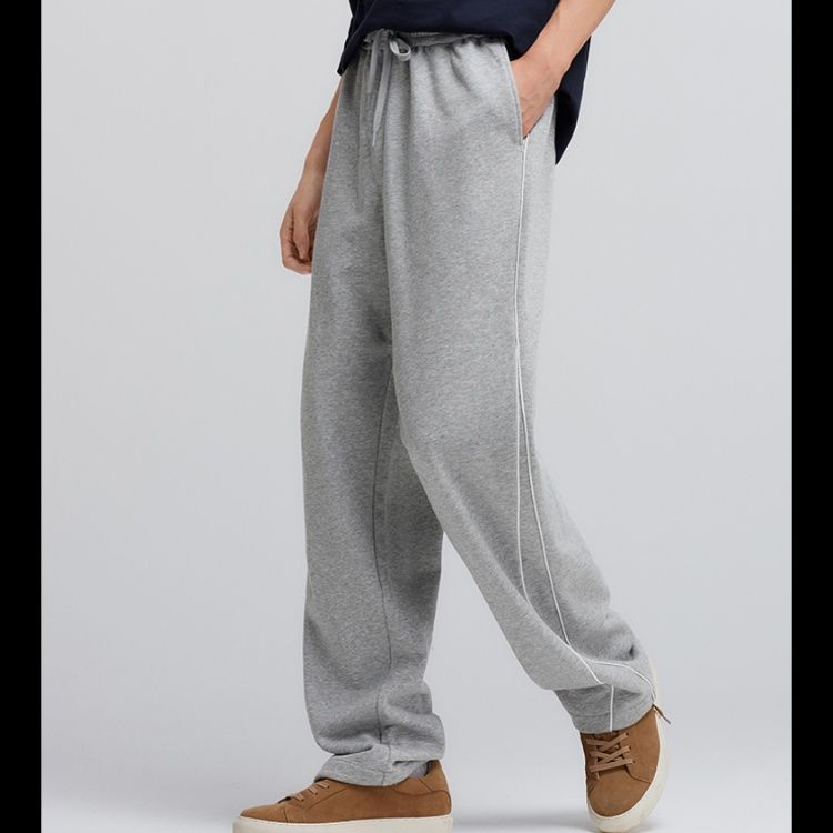 グレー パンツ リラックスシルエットパンツ