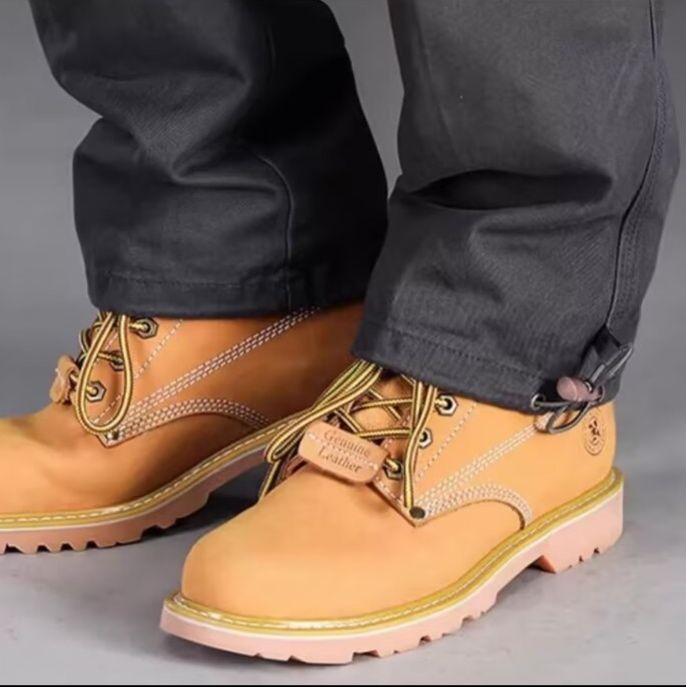 グレー パンツ 快適ゆったり多機能カーゴパンツ