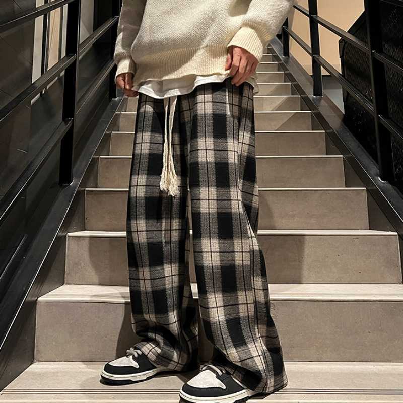グレー パンツ ゆったりストレート デニム パンツ