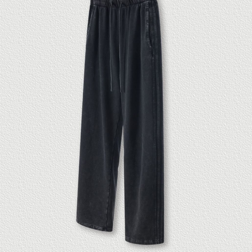 グレー パンツ 男女兼用 ヴィンテージ風 グレー ジョガーパンツ スウェット