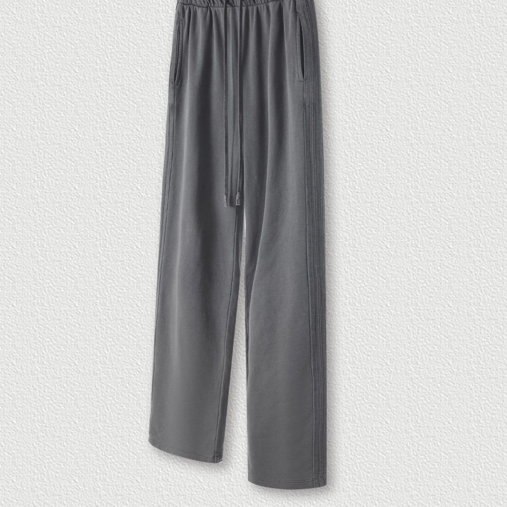 グレー パンツ 男女兼用 ヴィンテージ風 グレー ジョガーパンツ スウェット