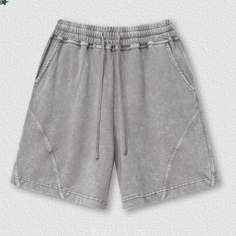 グレー パンツ ビンテージ風 ショートパンツ ストリート系 半ズボン 春夏 新作