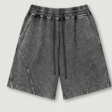 グレー パンツ ビンテージ風 ショートパンツ ストリート系 半ズボン 春夏 新作