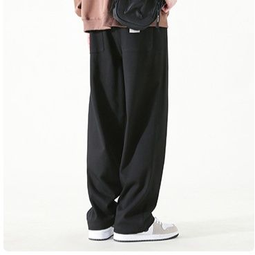 グレーパンツ ゆったりワイドシルエット裏起毛　スウェット