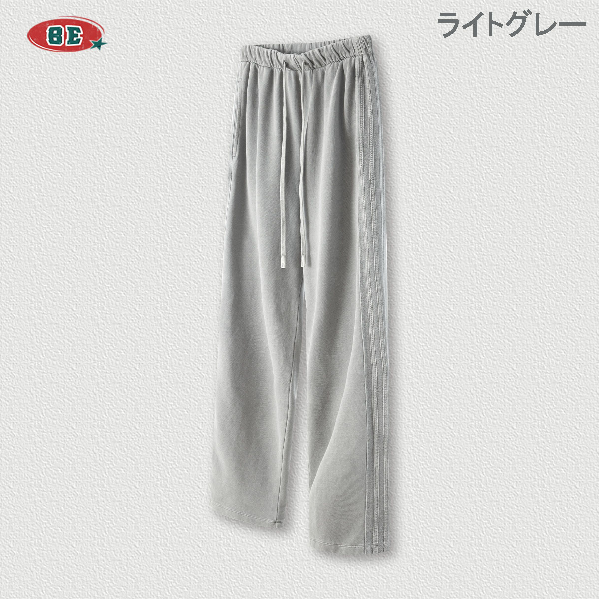 グレー パンツ 男女兼用 ヴィンテージ風 グレー ジョガーパンツ ストリート系 春秋冬