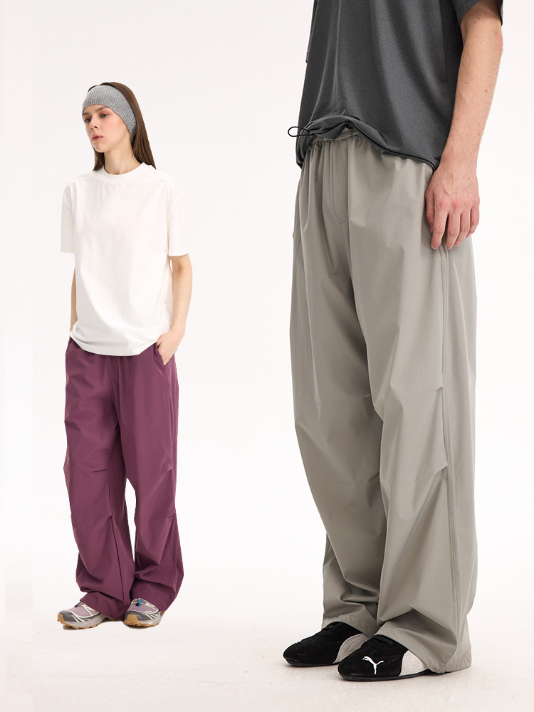 グレー パンツ 男女兼用防水速乾ワーク風パンツ全6色春夏秋新作