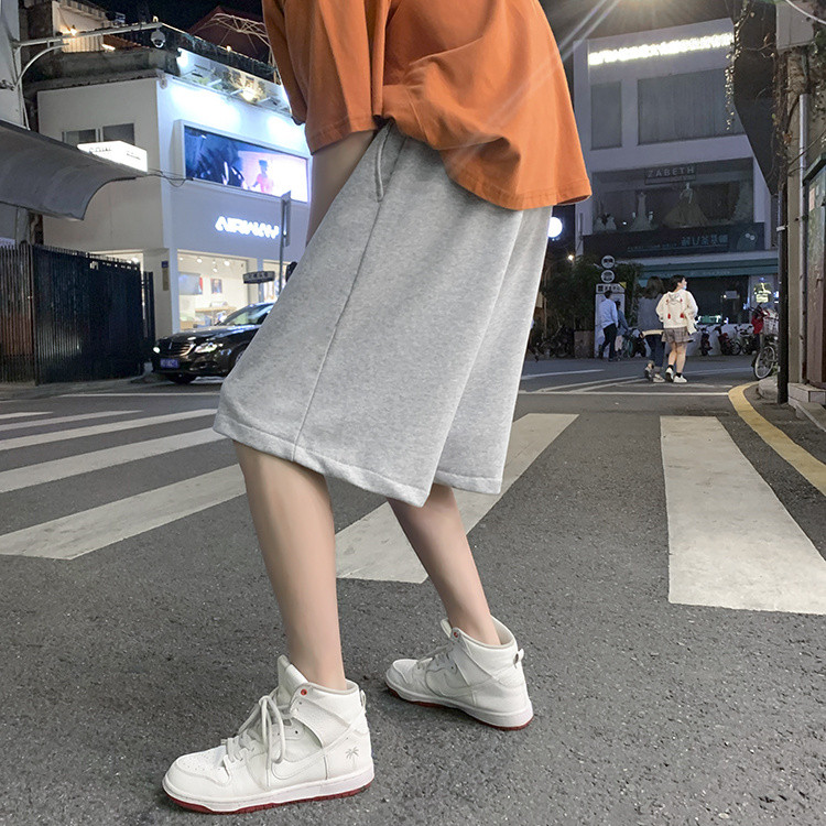 グレー パンツ メンズ グレー ショートパンツ ゆったり ワイド 夏物