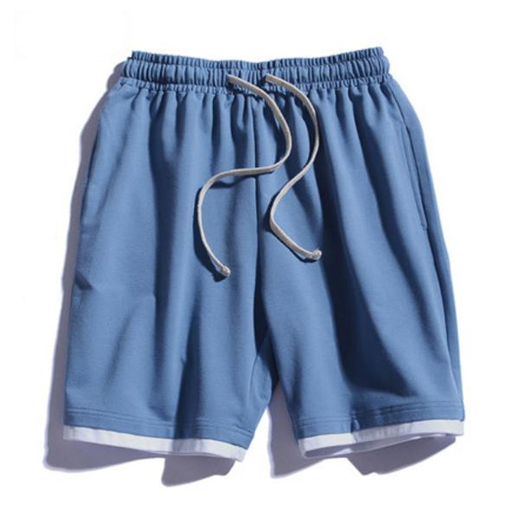 グレー パンツ 夏用メンズ無地カジュアルショートパンツ快適ゆったりシルエット