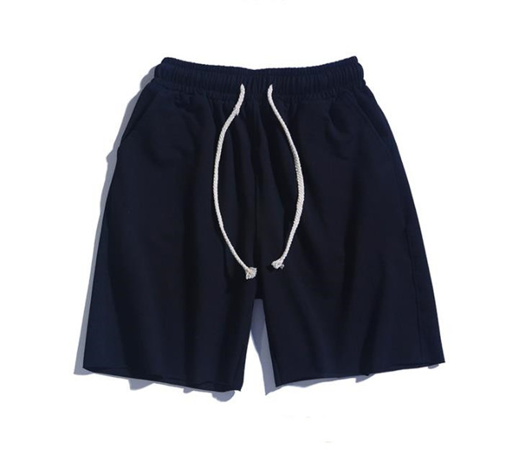 グレー パンツ 夏用メンズ無地カジュアルショートパンツ快適ゆったりシルエット