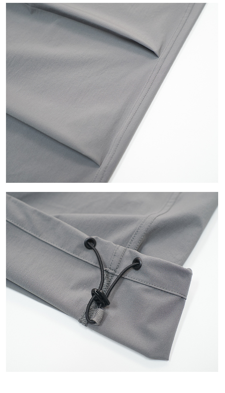 グレー パンツ 男女兼用防水速乾ワーク風パンツ全6色春夏秋新作