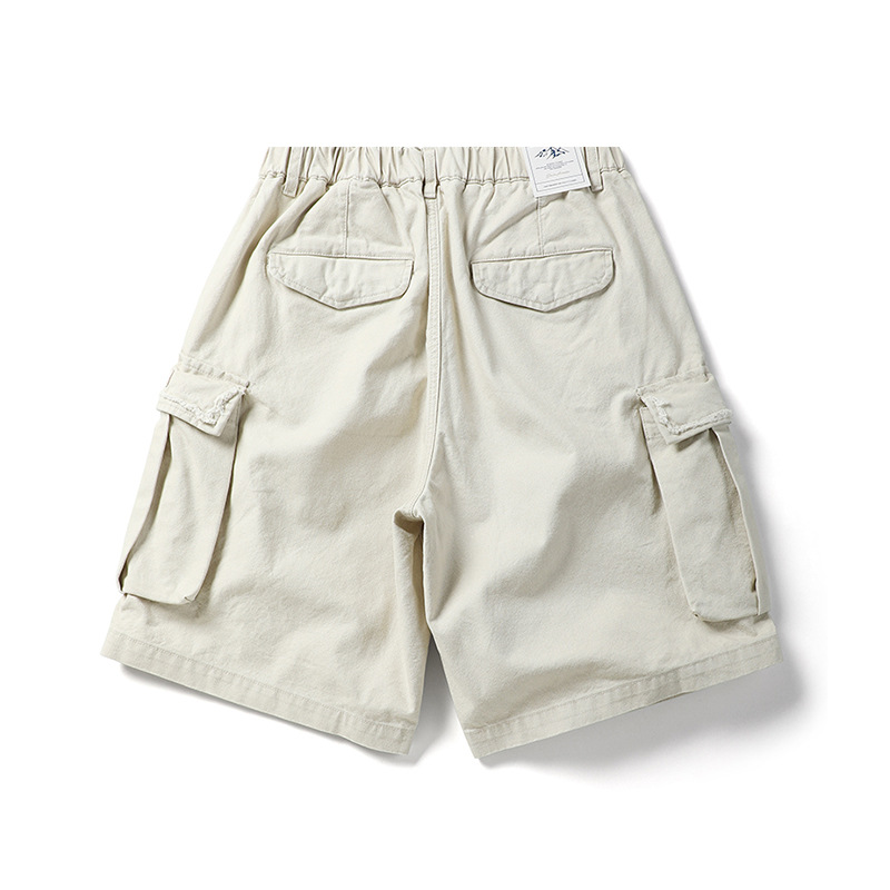 グレー パンツ 男女兼用 グレー カーゴ ショートパンツ ワーク風 春夏