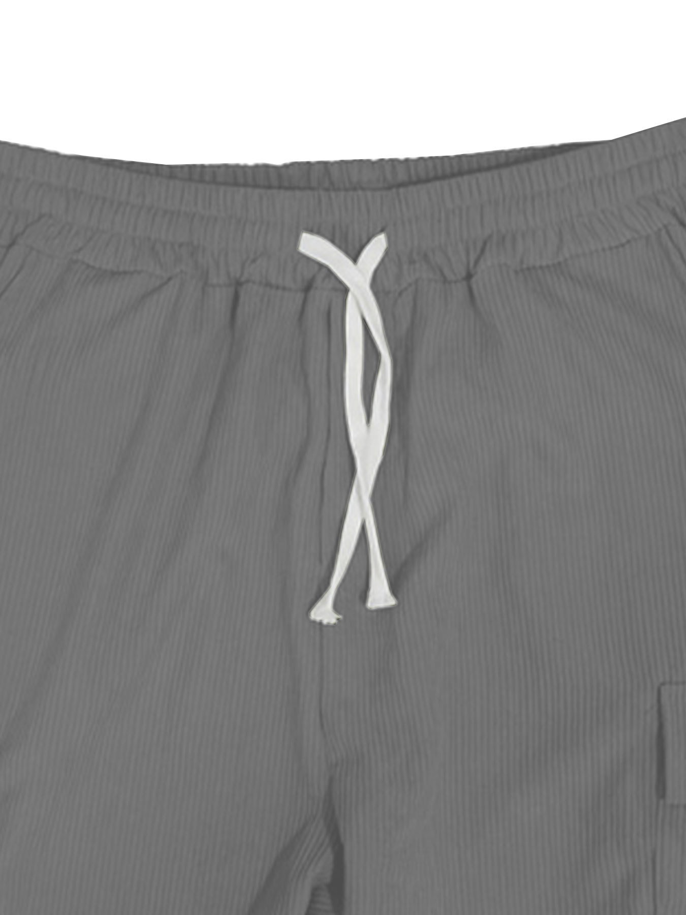 グレー パンツ リラックスワイドカーゴパンツ