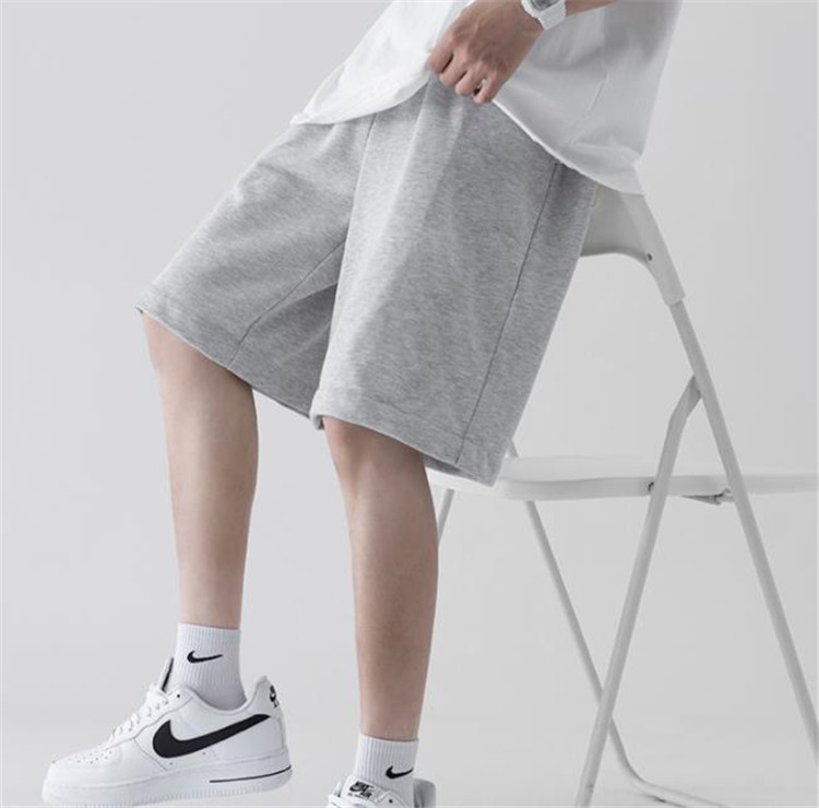 グレー パンツ メンズ夏用グレーショートパンツ薄手ゆったりカジュアル