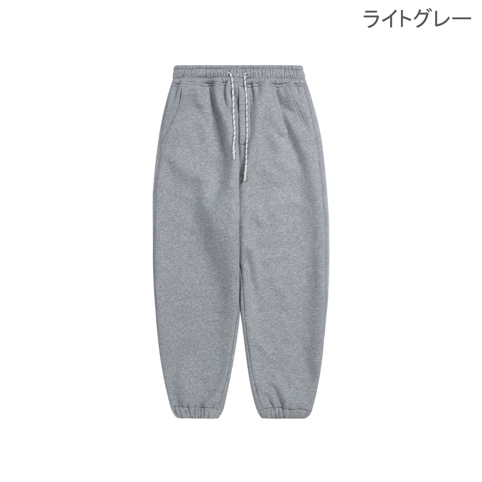 グレー パンツ 男女兼用 裏起毛 ジョガーパンツ グレー 運動風 秋冬