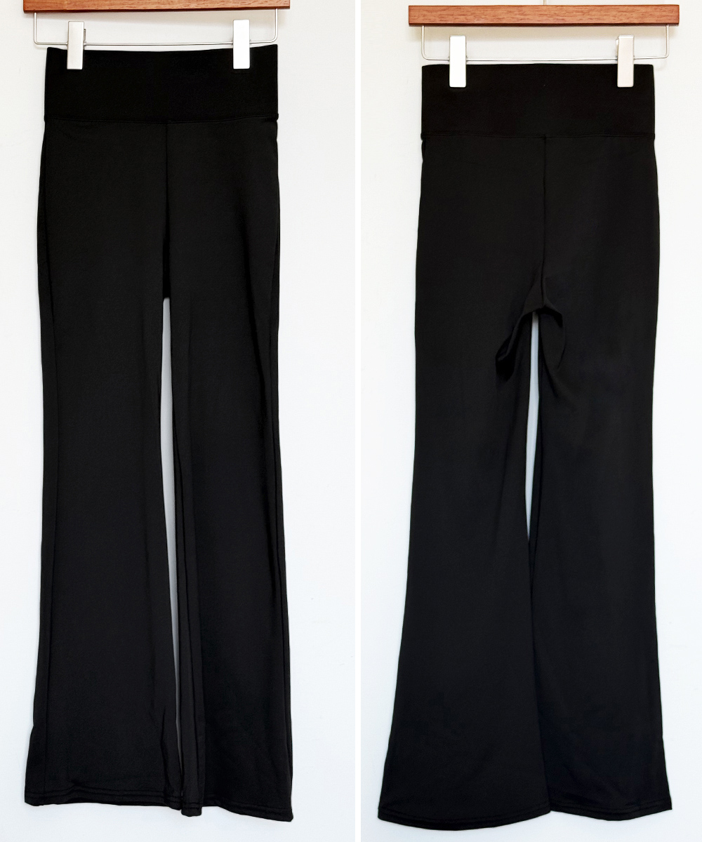 グレー パンツ グレー フレアパンツ レディース ヨガウェア 美脚