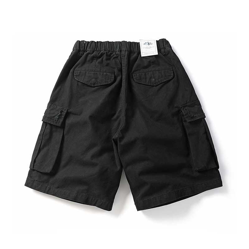 グレー パンツ 男女兼用 グレー カーゴ ショートパンツ ワーク風 春夏