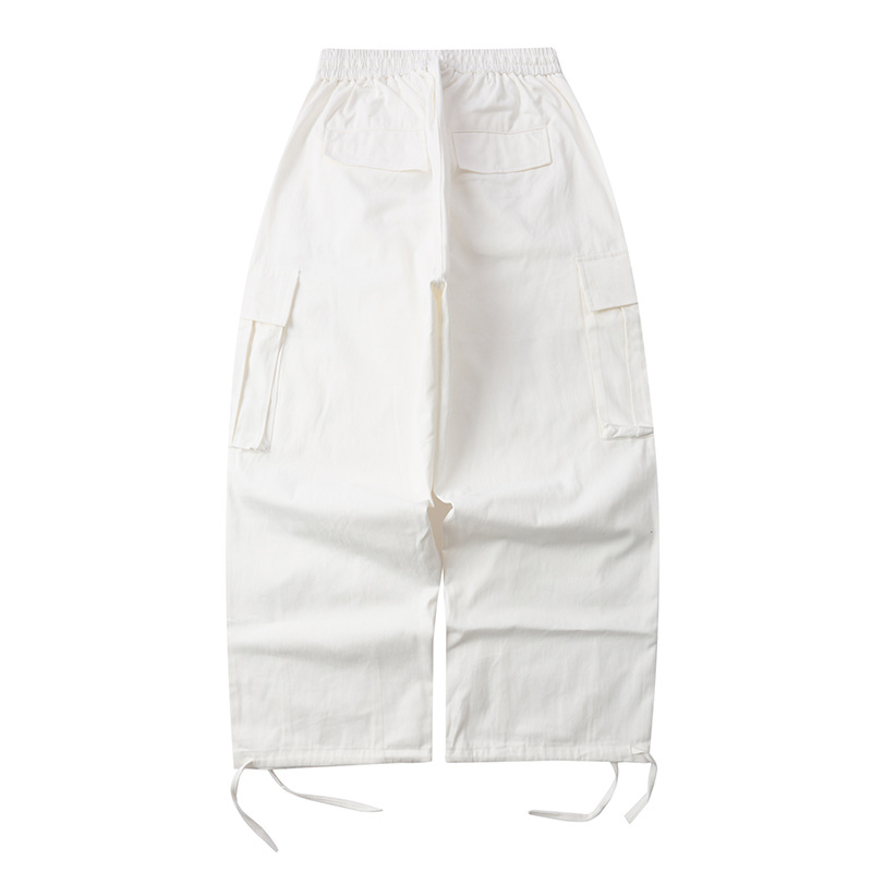 グレー パンツ 男女兼用グレーワークパンツ秋冬ストリート系ボトムス