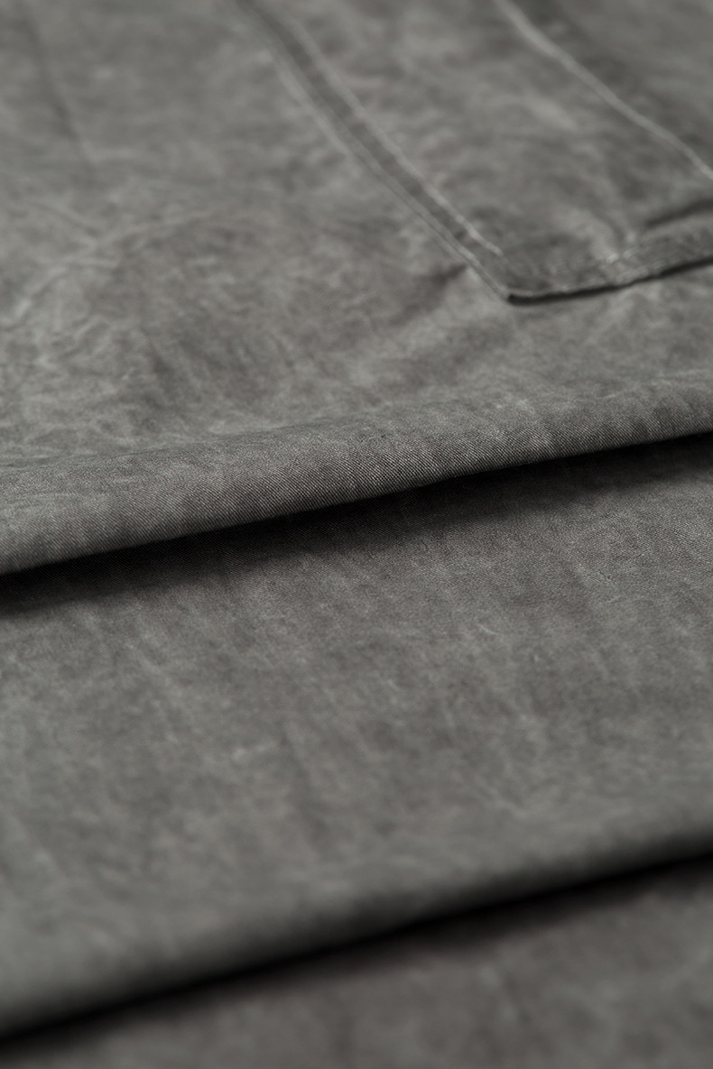 グレー パンツ 男女兼用 グレー カーゴパンツ ビンテージ風 ワイド 無地