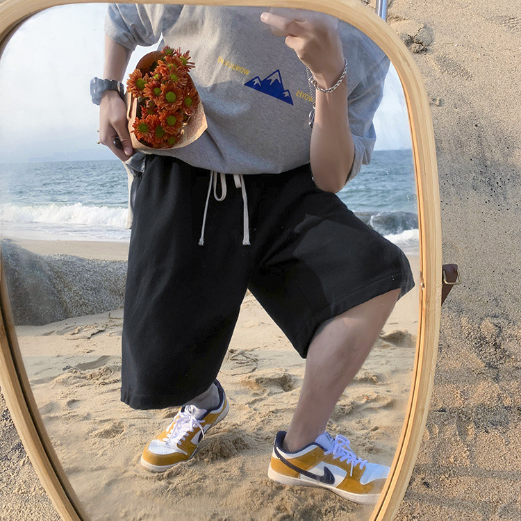 グレー パンツ メンズ グレー ショートパンツ ゆったり ワイド 夏物