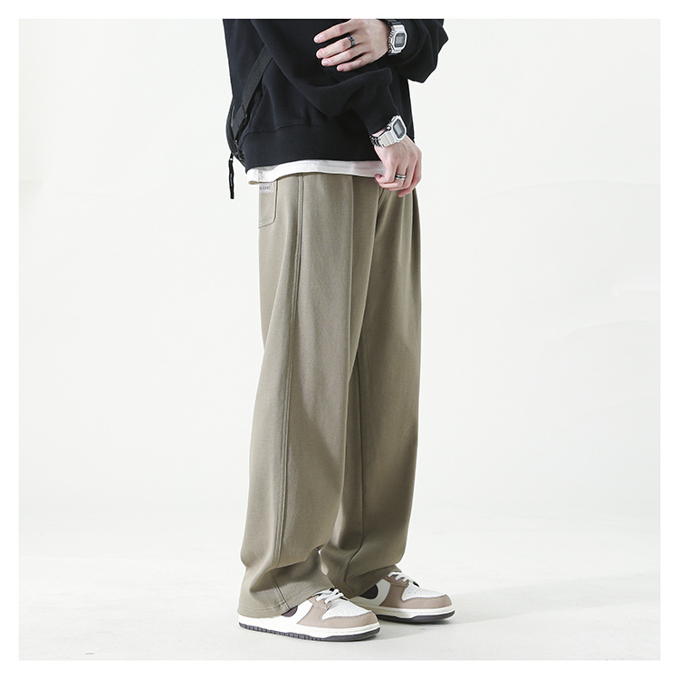 グレーパンツ ゆったりワイドシルエット裏起毛　スウェット