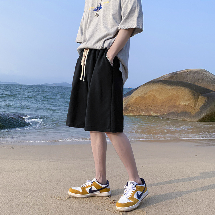 グレー パンツ メンズ グレー ショートパンツ ゆったり ワイド 夏物