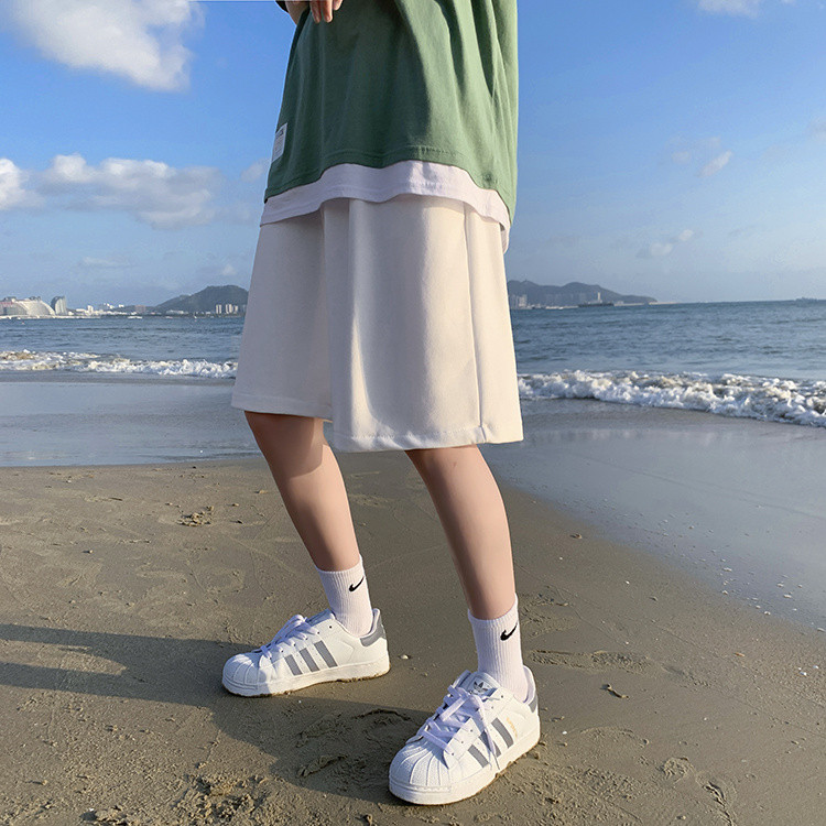 グレー パンツ メンズ グレー ショートパンツ ゆったり ワイド 夏物
