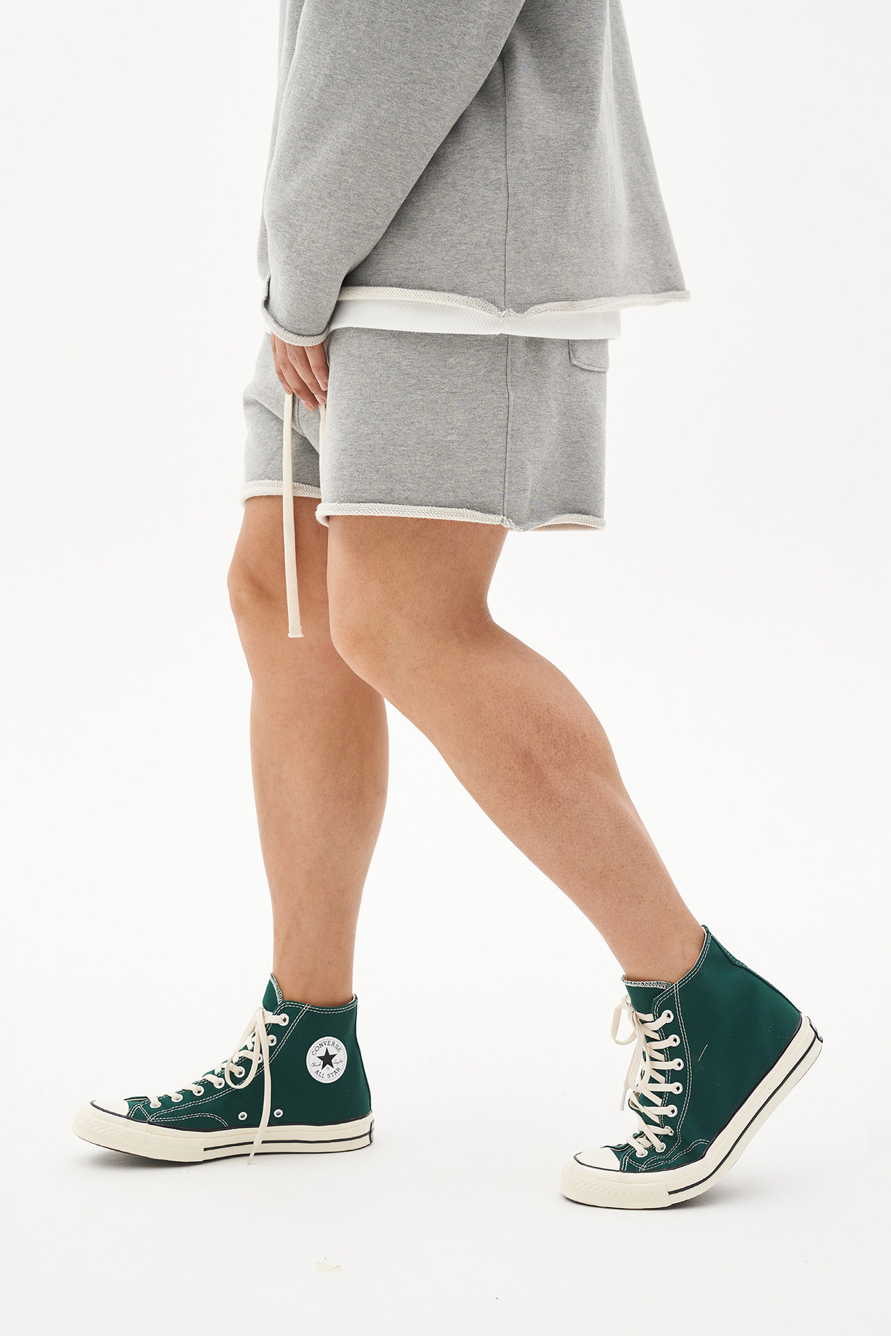 グレー パンツ グレー スウェット ショートパンツ 男女兼用 春夏