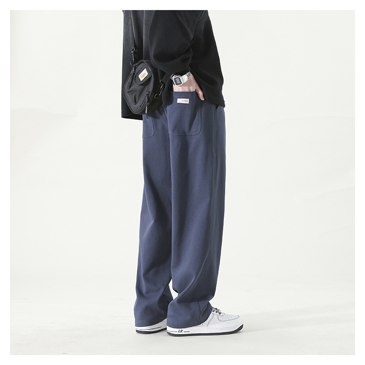 グレーパンツ ゆったりワイドシルエット裏起毛　スウェット