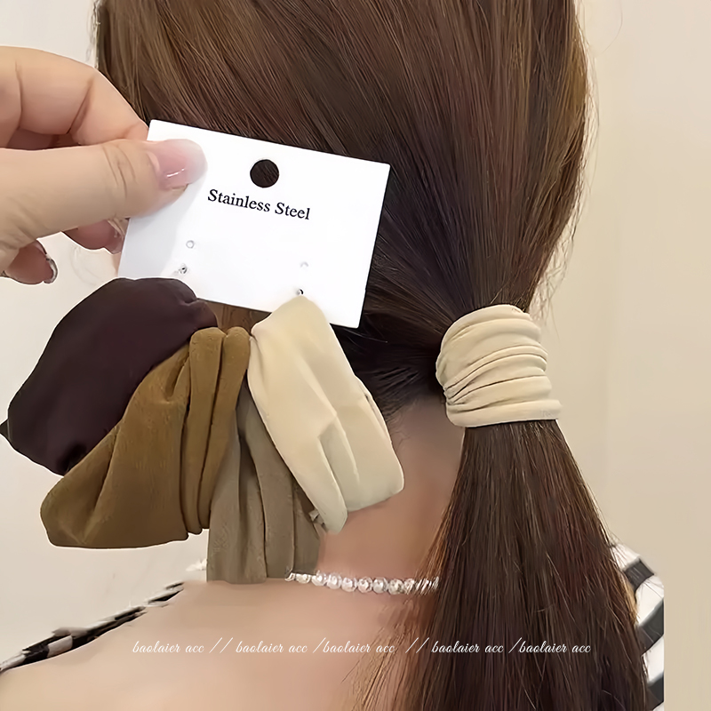 ヘアアクセサリー なめらか質感 シックシュシュ
