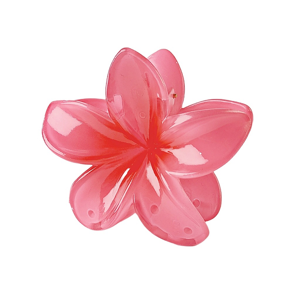 ヘアアクセサリー 透明花びらのリゾートバレッタ