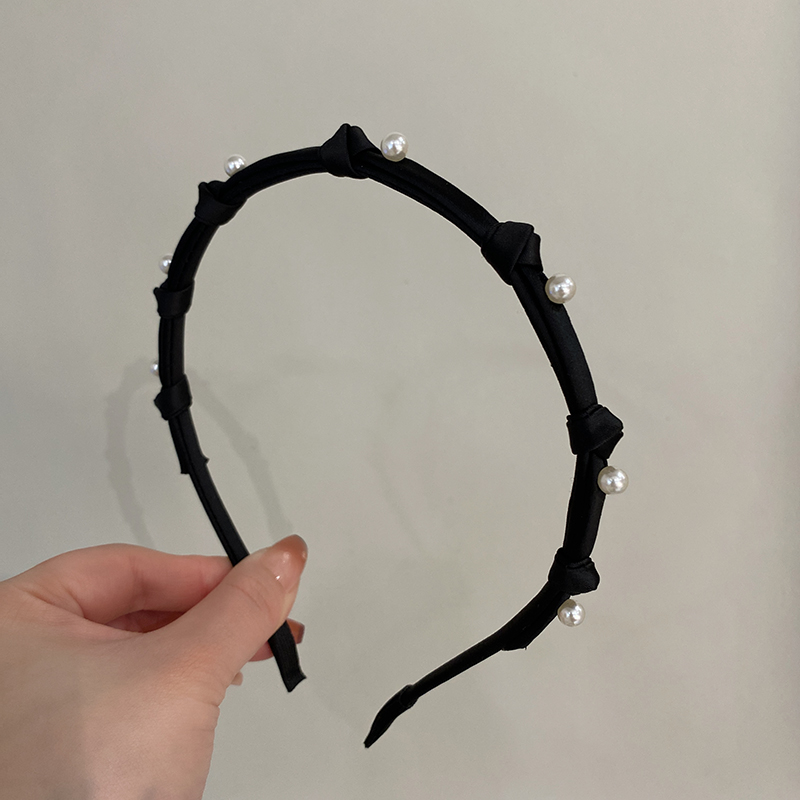 ヘアアクセサリー リボンパール 上品カチューシャ