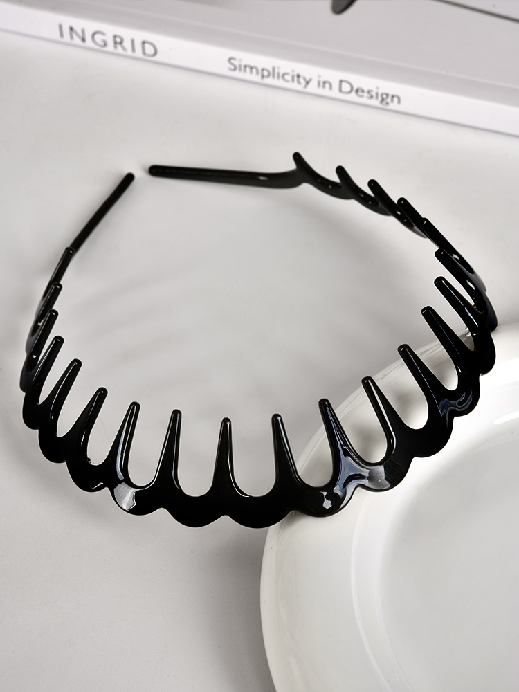 ヘアアクセサリー 波型ギザギザ透かしカチューシャ